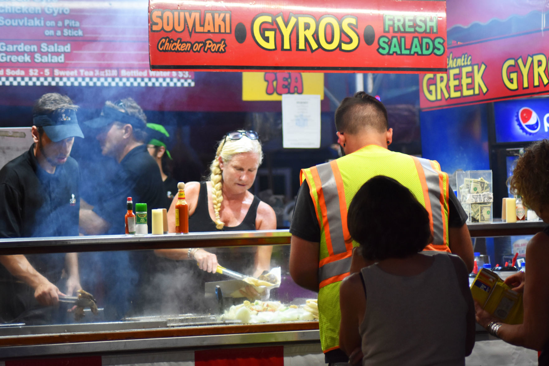 Washington County Fair at night
